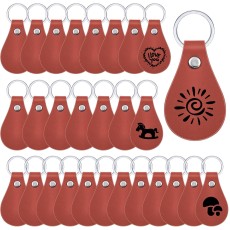 Taiyin Red Leather Key Fob